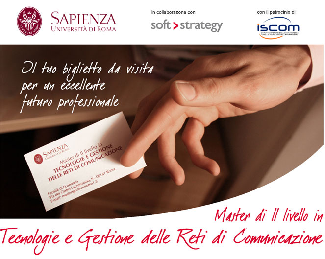 Master di II livello in Tecnologie e Gestione delle Reti di Comunicazione Master di II livello in Tecnologie e Gestione delle Reti di Comunicazione