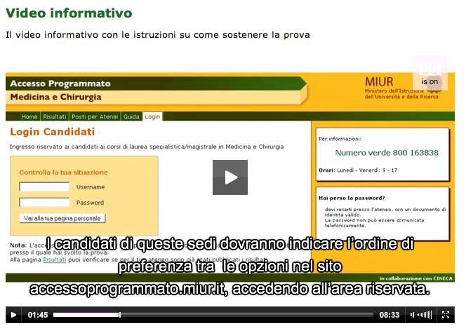 Test di ammissione