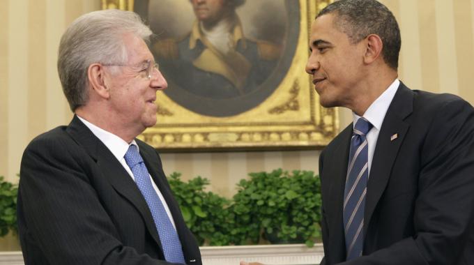 Mario Monti e Obama