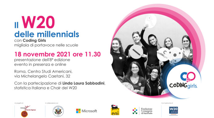 IL W20 DELLE MILLENNIALS: con Coding Girls migliaia di portavoce nelle scuole