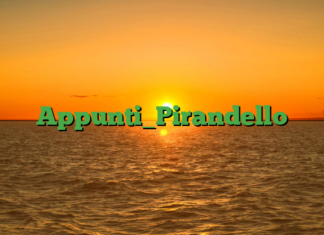 Appunti_Pirandello Appunti_Pirandello