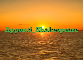 Appunti_Shakespeare Appunti_Shakespeare