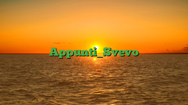 Appunti_Svevo