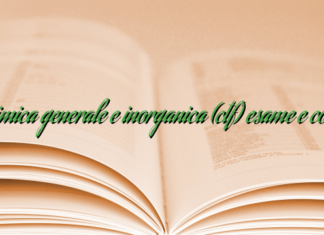 Chimica generale e inorganica (ctf) esame e corso Chimica generale e inorganica (ctf) esame e corso