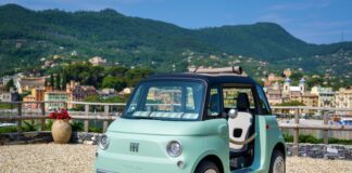 Fiat presenta la nuova Topolino Green elettrica per la città La nuova Fiat Topolino elettrica da città stilosa