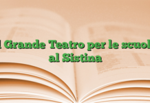 Il Grande Teatro per le scuole al Sistina Il Grande Teatro per le scuole al Sistina