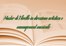 Master di I livello in direzione artistica e management musicale Master di I livello in direzione artistica e management musicale