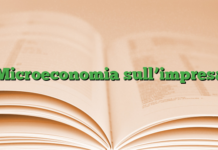 Microeconomia sull’impresa Microeconomia sull’impresa