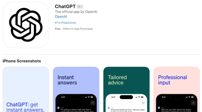 APP CHATGPT per Iphone: come scaricarla Official IOS Iphone App CHATGPT OPENAI