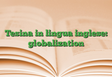 Tesina in lingua inglese: globalization Tesina in lingua inglese: globalization