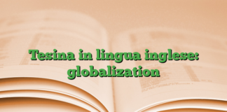 Tesina in lingua inglese: globalization Tesina in lingua inglese: globalization