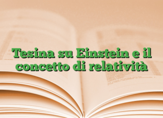 Tesina su Einstein e il concetto di relatività Tesina su Einstein e il concetto di relatività