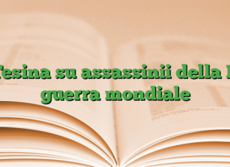 Tesina su assassinii della II guerra mondiale Tesina su assassinii della II guerra mondiale