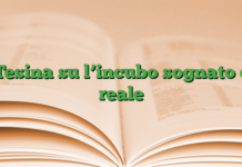 Tesina su l’incubo sognato e reale Tesina su l’incubo sognato e reale