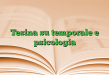 Tesina su temporale e psicologia Tesina su temporale e psicologia