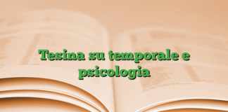 Tesina su temporale e psicologia Tesina su temporale e psicologia