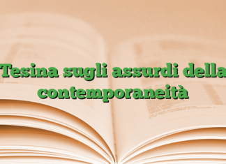Tesina sugli assurdi della contemporaneità Tesina sugli assurdi della contemporaneità