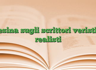 Tesina sugli scrittori veristi e realisti Tesina sugli scrittori veristi e realisti