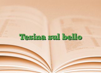 Tesina sul bello Tesina sul bello