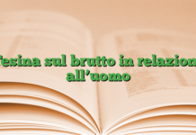 Tesina sul brutto in relazione all’uomo Tesina sul brutto in relazione all’uomo