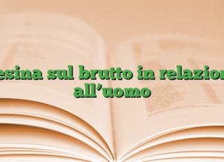 Tesina sul brutto in relazione all’uomo Tesina sul brutto in relazione all’uomo