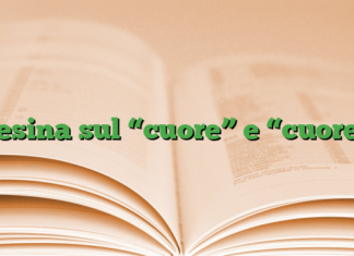 Tesina sul “cuore” e “cuore” Tesina sul “cuore” e “cuore”