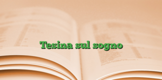 Tesina sul sogno Tesina sul sogno