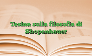 Tesina sulla filosofia di Shopenhauer Tesina sulla filosofia di Shopenhauer