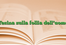 Tesina sulla follia dell’uomo Tesina sulla follia dell’uomo