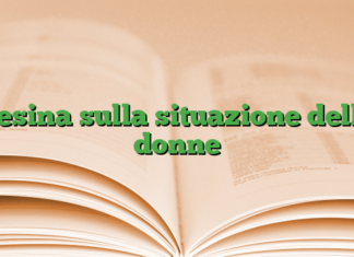 Tesina sulla situazione delle donne Tesina sulla situazione delle donne