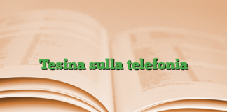 Tesina sulla telefonia Tesina sulla telefonia