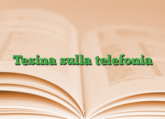 Tesina sulla telefonia Tesina sulla telefonia