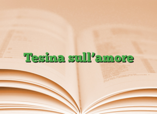 Tesina sull’amore Tesina sull’amore