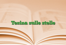 Tesina sulle stelle Tesina sulle stelle