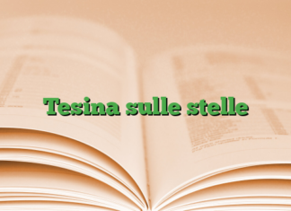 Tesina sulle stelle Tesina sulle stelle