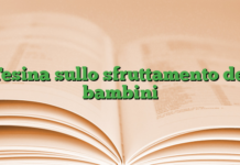 Tesina sullo sfruttamento dei bambini Tesina sullo sfruttamento dei bambini