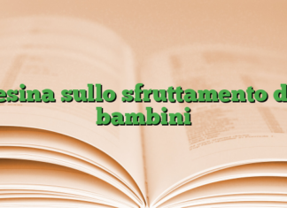 Tesina sullo sfruttamento dei bambini Tesina sullo sfruttamento dei bambini