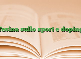 Tesina sullo sport e doping Tesina sullo sport e doping