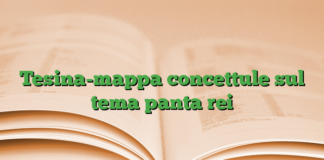 Tesina-mappa concettule sul tema panta rei Tesina-mappa concettule sul tema panta rei