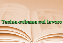 Tesina-schema sul lavoro Tesina-schema sul lavoro