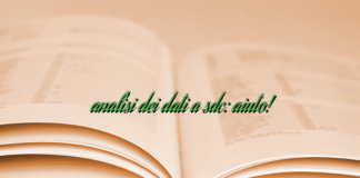 analisi dei dati a sdc: aiuto! analisi dei dati a sdc: aiuto!