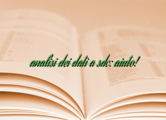 analisi dei dati a sdc: aiuto! analisi dei dati a sdc: aiuto!