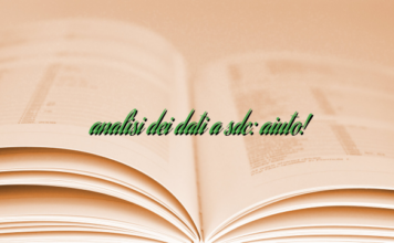 analisi dei dati a sdc: aiuto! analisi dei dati a sdc: aiuto!