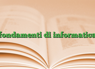 fondamenti di informatica fondamenti di informatica