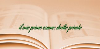 il mio primo esame: diritto privato il mio primo esame: diritto privato