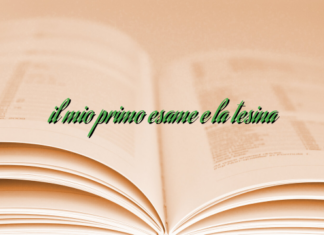 il mio primo esame e la tesina il mio primo esame e la tesina