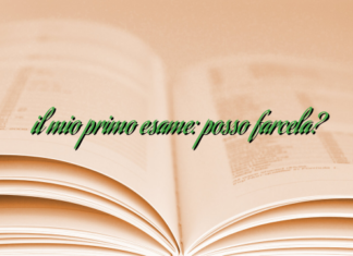 il mio primo esame: posso farcela? il mio primo esame: posso farcela?