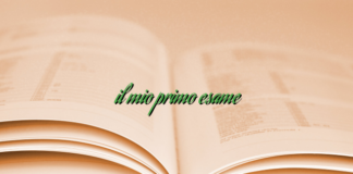 il mio primo esame il mio primo esame