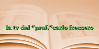 la tv del “prof.”carlo freccero la tv del “prof.”carlo freccero