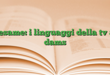 l’esame: i linguaggi della tv al dams l’esame: i linguaggi della tv al dams